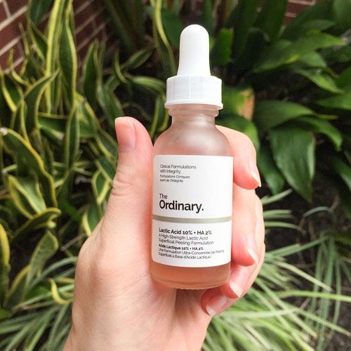 Customer photo review of The Ordinary Lactic Acid 10% + HA Exfoliating Serum 30ml