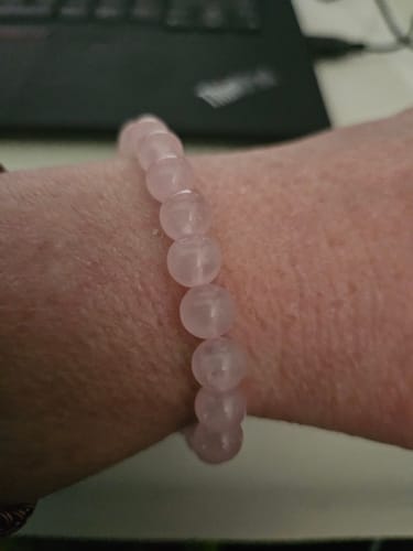 Customer photo review of Rose Quartz Bracelet