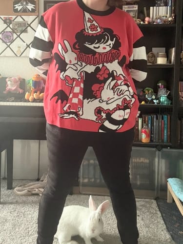 Customer photo review of Vampire Clown Sweater
