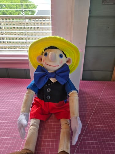 Customer photo review of Pinocchio PDF Pattern Approx 32cm Seated