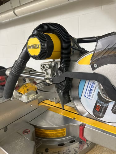 Customer photo review of Dust Collection Chute for DeWalt DWS779/780 Sliding Miter Saw