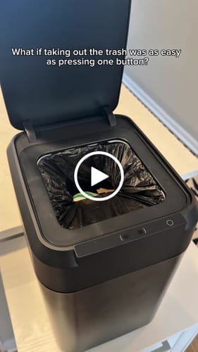 Customer video review of Royal Bin™ NOIR 17L - Touchscreen, Self-Sealing Smart Trash Can