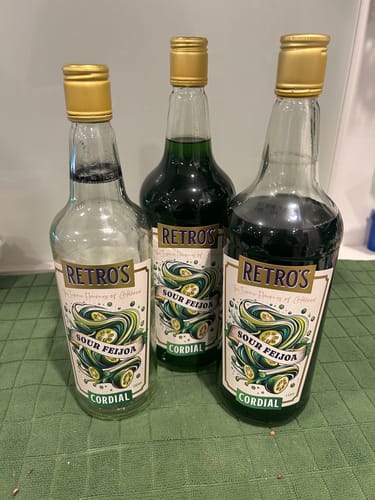 Customer photo review of Retro’s Sour Feijoa Cordial 1L