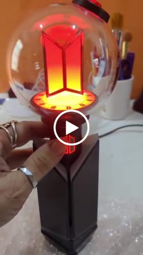 Customer video review of BTS - OFFICIAL LIGHT STICK VER.4