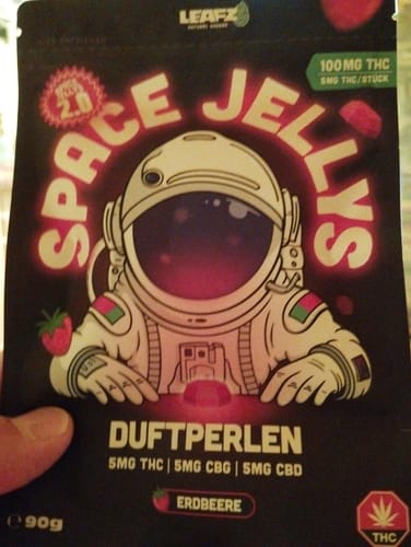 Kundenbewertung mit Foto zu THC Spacejellies Vollspektrum