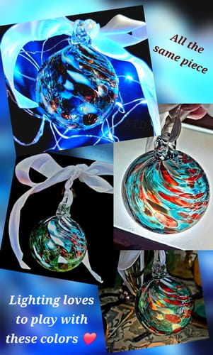 Customer photo review of Mini Holiday Ornament, Winter Frost