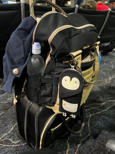 Customer photo review of Penguin Sunglass Pouch & Bag Charm for Travel