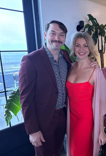Customer photo review of Lawrence Gown by Amanda Uprichard - RENTAL