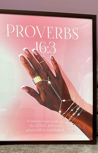 Customer photo review of Proverbs 16:3 Pink