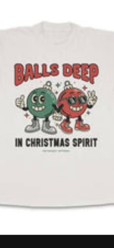 Customer photo review of CHRISTMAS SPIRIT TEE