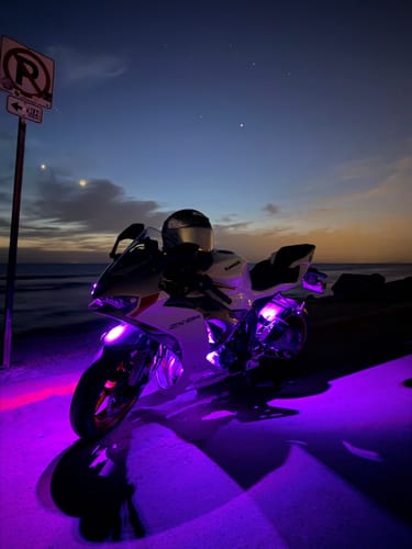 Customer photo review of Easy Install Moto LED Light Kit
