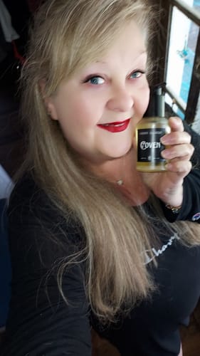 Customer photo review of COVEN BODY OIL