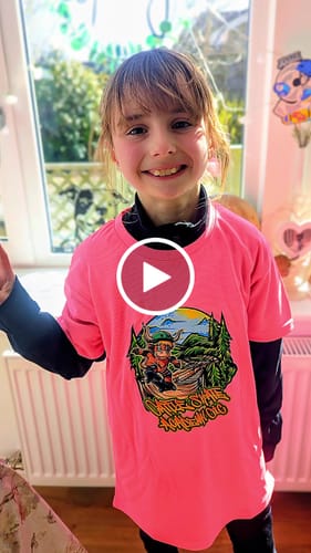Customer video review of Children's sports t-shirt