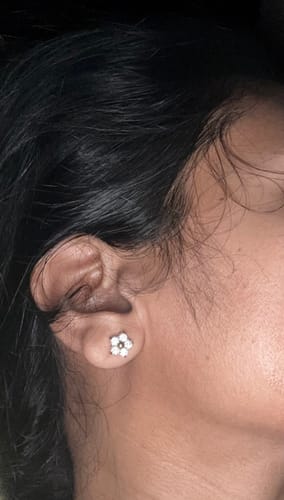 Customer photo review of Crystal Nova Studs