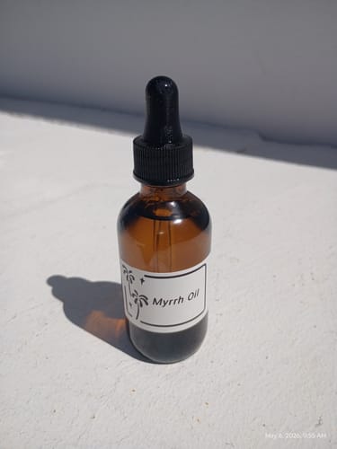 Customer photo review of Myrrh Essential Oil — 100% Pure Commiphora myrrha