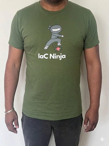 Customer photo review of IaC Ninja T-Shirt