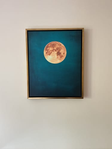 Customer photo review of Teal Moonlight Print