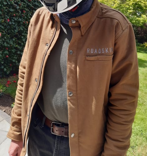 Customer photo review of AAA-Rated Roadskin 'Cole' Motorcycle Jacket For Men