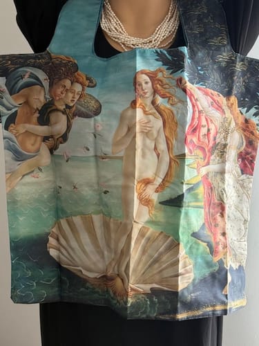 Customer photo review of SANDRO BOTTICELLI The Birth of Venus Recycled Bag