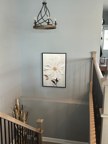 Customer photo review of PURE WHITE BLOOM CANVAS