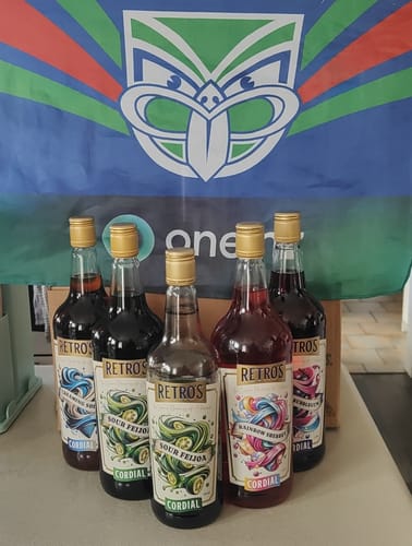 Customer photo review of Retro's Rainbow Sherbert Cordial 1L