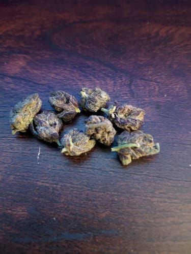 Customer photo review of Purple Trainwreck Indoor - 14 Grams Littles - Sativa