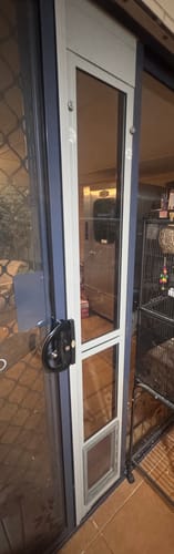 Customer photo review of Adaptor (Close+Lock Glass and Fly Screen door)