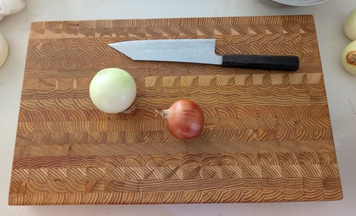 Customer photo review of Larchwood Cutting Board (Premium)