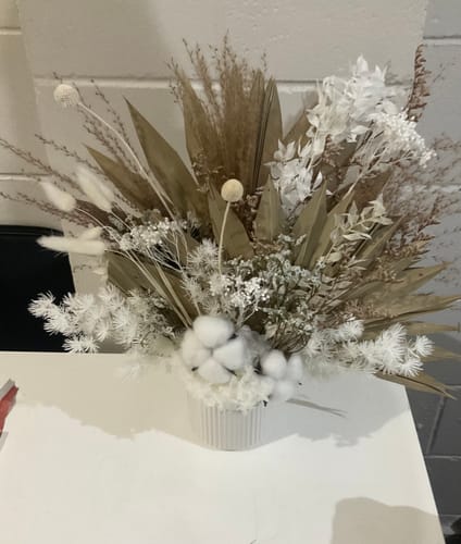 Customer photo review of Soft Snow Vase