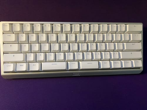 Customer photo review of Wooting 60HE v2 - Split Spacebad - Aluminum White