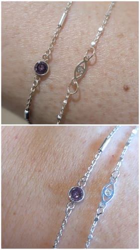 Customer photo review of Permanent Jewelry - Gold Filled/925