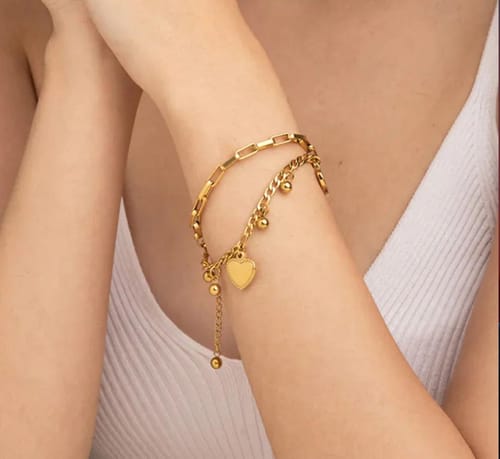Customer photo review of Hearts All Over Bracelet