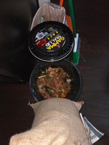 Customer photo review of BierKashi Composting System (with BierKashi Bokashi) (Free Shipping)