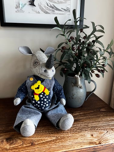 Customer photo review of Rhino Play Doll PDF Pattern and Video Tutorial