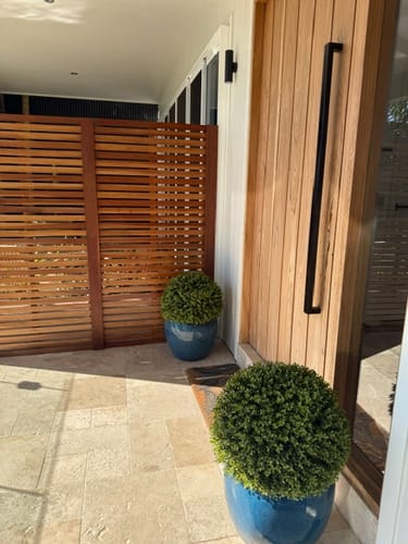 Customer photo review of Large Artificial Topiary Ball Natural Buxus 44cm UV Resistant