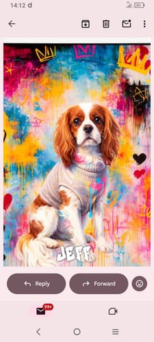 Customer photo review of Graffiti - Personalised Poster