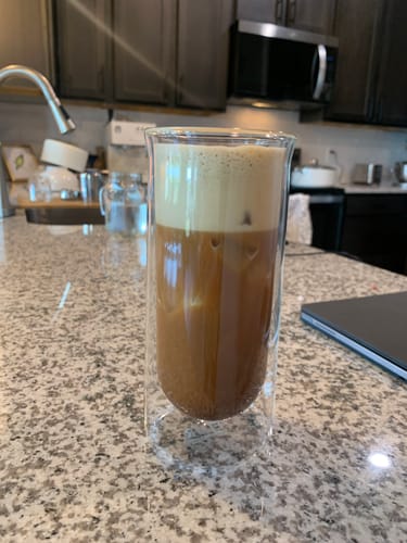 Customer photo review of FLUR Iced Coffee Glass (Replacement)