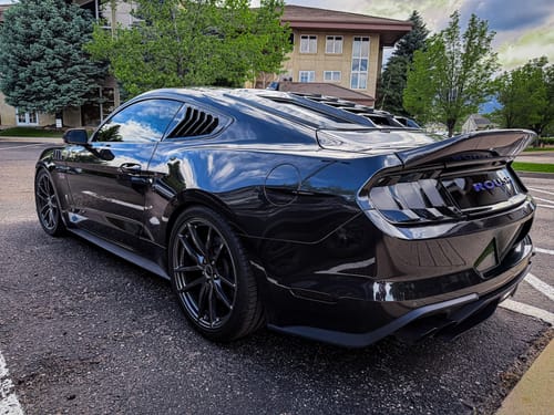 Customer photo review of 2015-23 Ford Mustang Super Snake Style Replacement Rear Trunk Lid