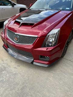 Customer photo review of 2009-15 Cadillac CTS-V Carbon Fiber Front Splitter & Side Skirts