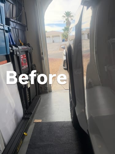 Customer's truck before installing forged wheel spacers, showing the wheel tucked inside the fender.