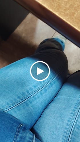 Reseña con vídeo de un cliente sobre MB444 | Jeans Flare Celeste | Menina