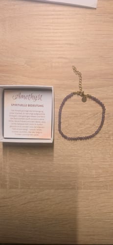Customer photo review of Amethyst Armband - 18K Legierung