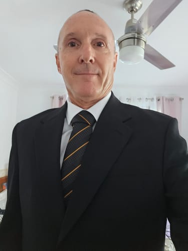 Customer photo review of Ties2you Silk Black Necktie Gold Striped Business Suit Tie Pocket Square Cufflinks Set
