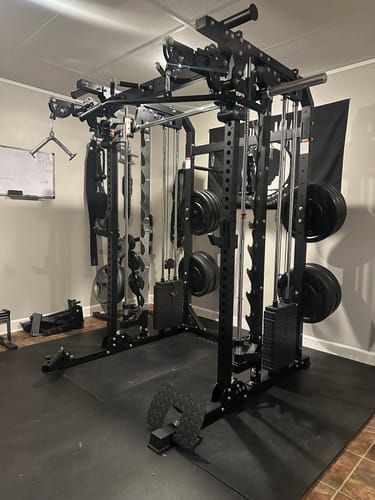 Customer photo review of Major Fitness B52 All-In-One Home Gym Smith Machine