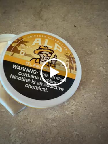 Customer video review of Drifters Island Peach Nicotine Pouches