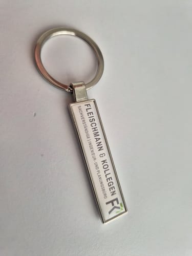 Customer photo review of Kennzeichen Schlüsselanhänger Mini Nummernschild Metall