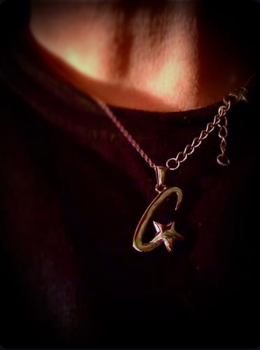 Customer photo review of Shooting Star Pendant