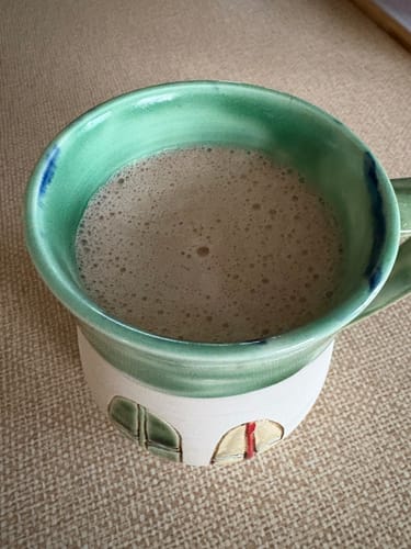 Customer photo review of Chocolate Bone Broth Powder