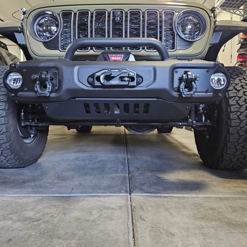 Customer photo review of Jeep Wrangler JK/JL/JT Front Shackle Tab Kit (Rated 10,000-lbs Tensial Strength Tow Point)