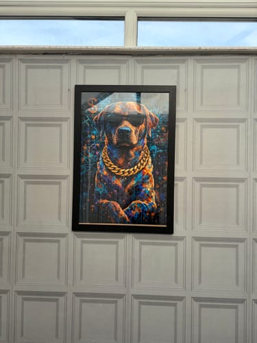 Customer photo review of Street Art Graffiti - Personalised Poster